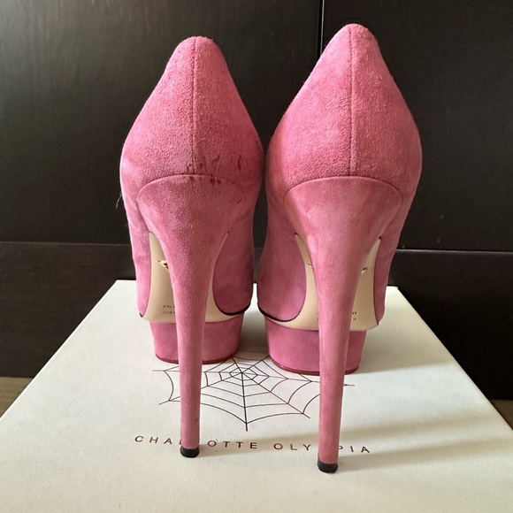 Charlotte Olympia pink platform heel - Picture 4 of 5